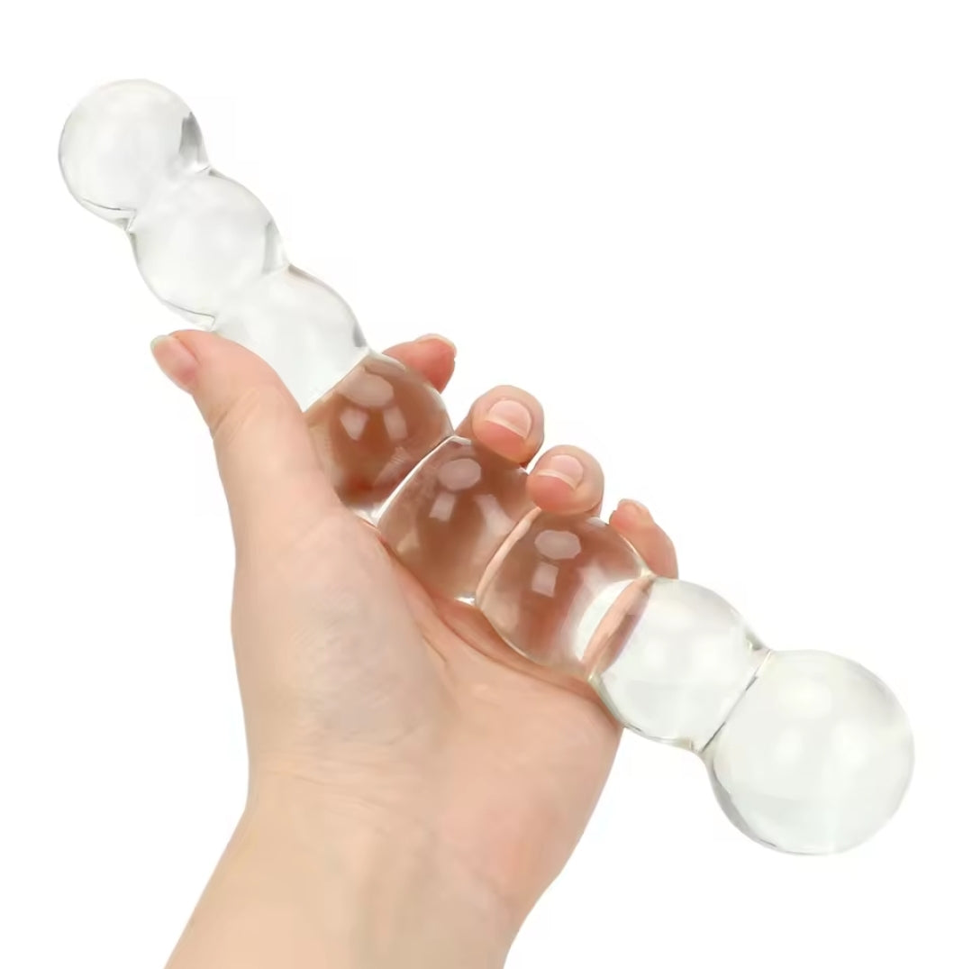 Glass Ballbead Dildo